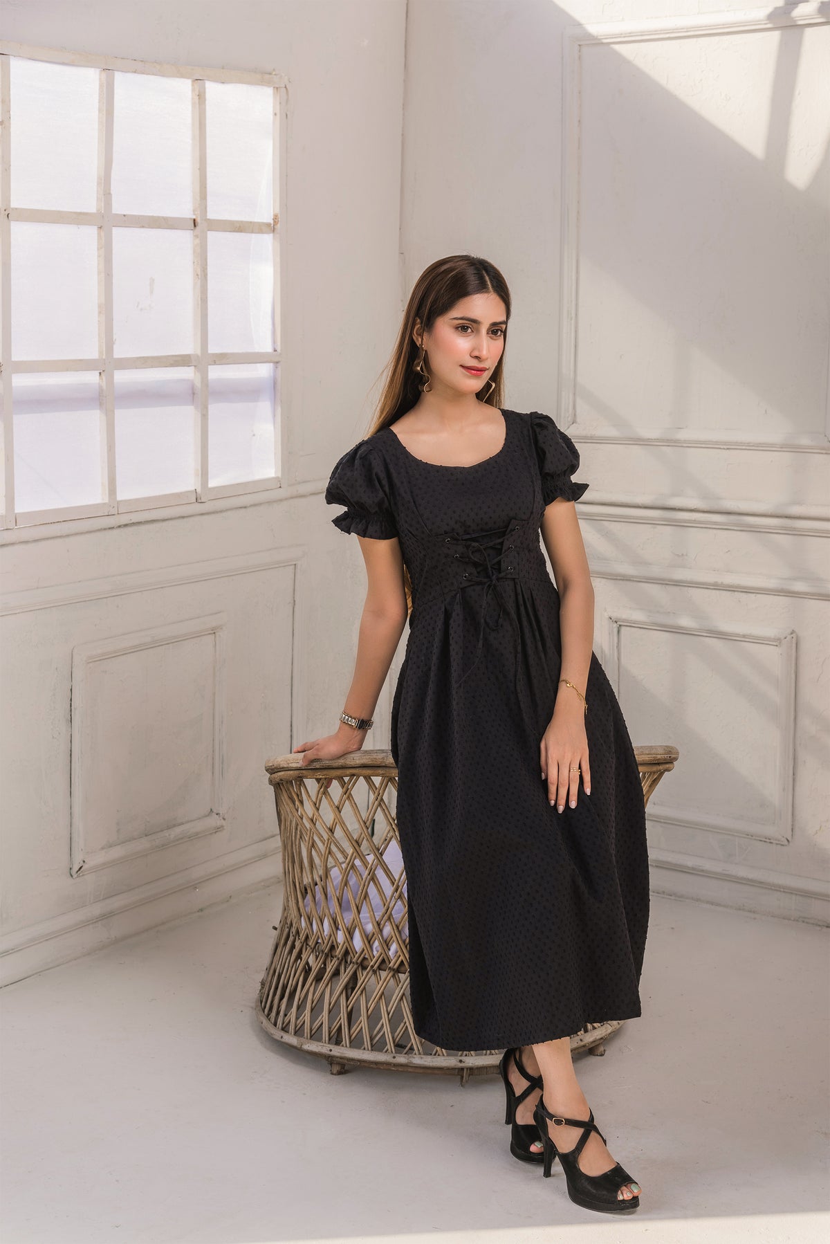 Onyx Ribbed Dress