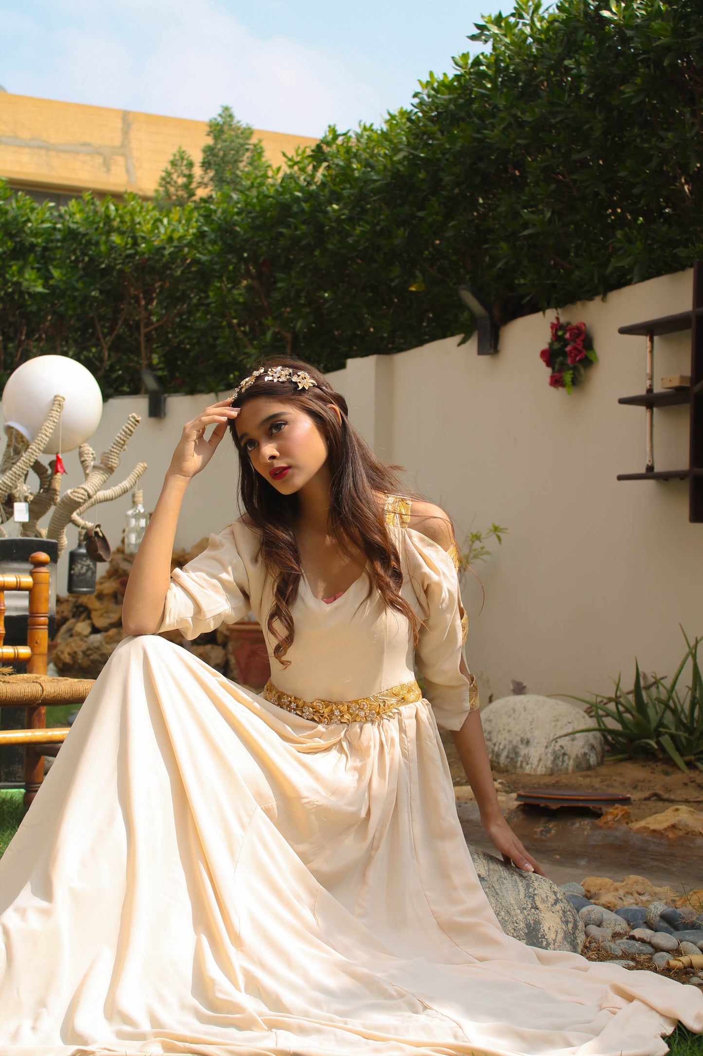 Ivory Evening Gown