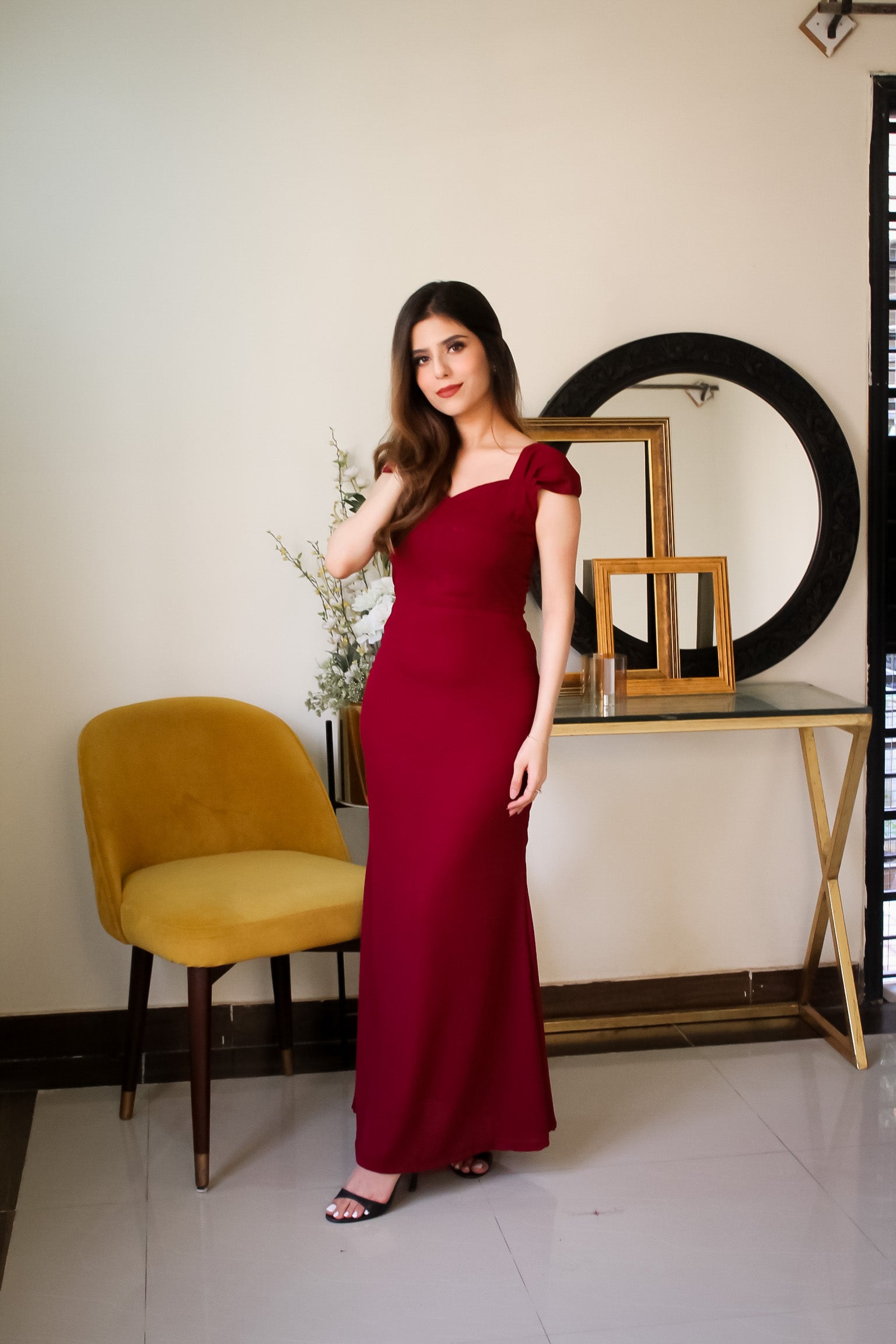 Scarlet Red Dress ZoyaHussain Scarlet Red Dress ZoyaHussain