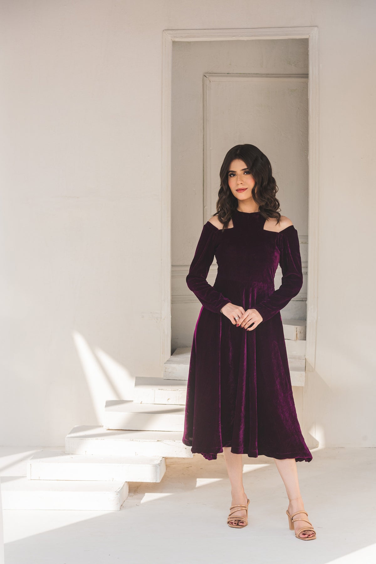 Alura Violet Velvet Dress