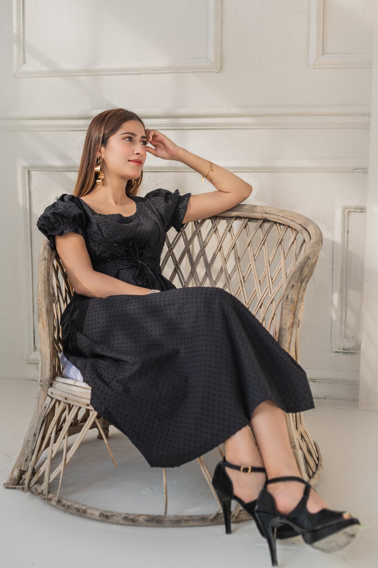 Onyx Ribbed Dress