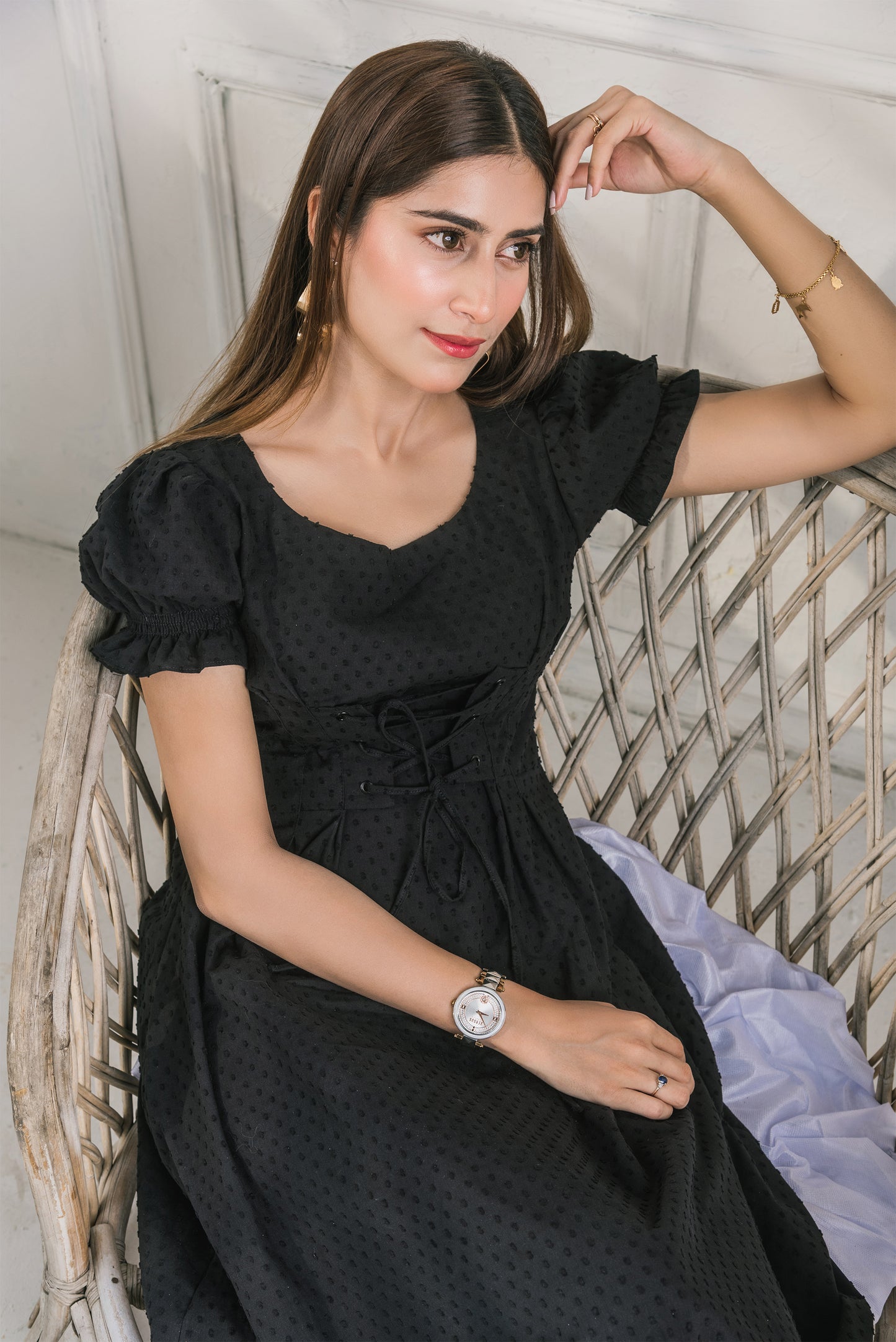Onyx Ribbed Dress