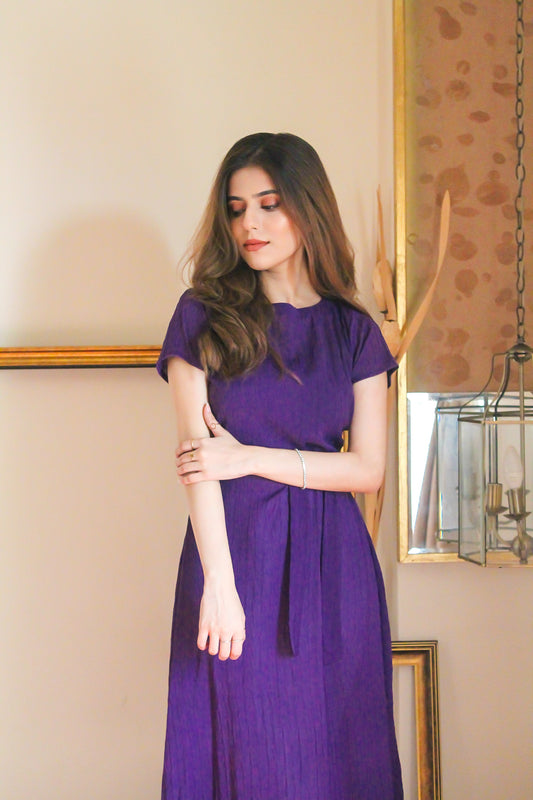 Indigo Textured Dress