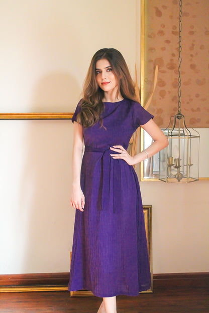Indigo Textured Dress