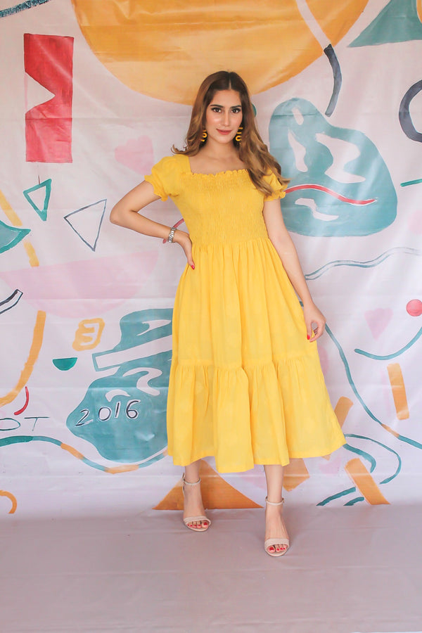 Sandy Yellow Dress