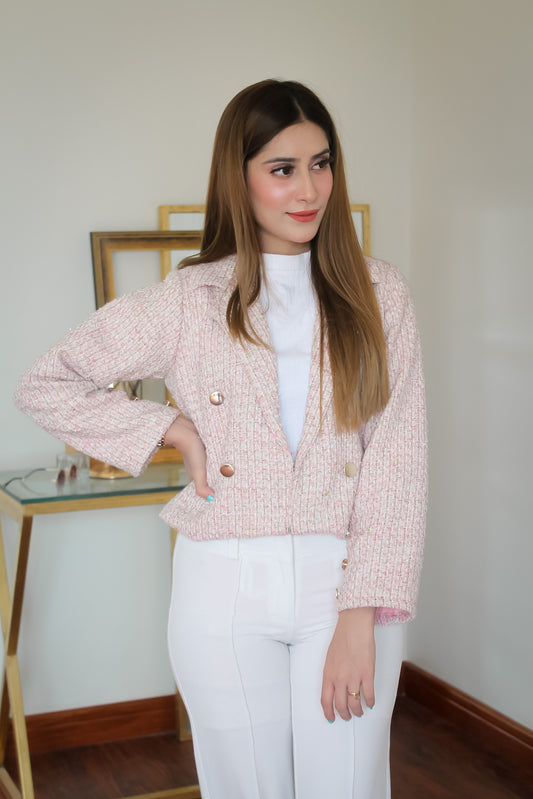 Blush Tweed Jacket