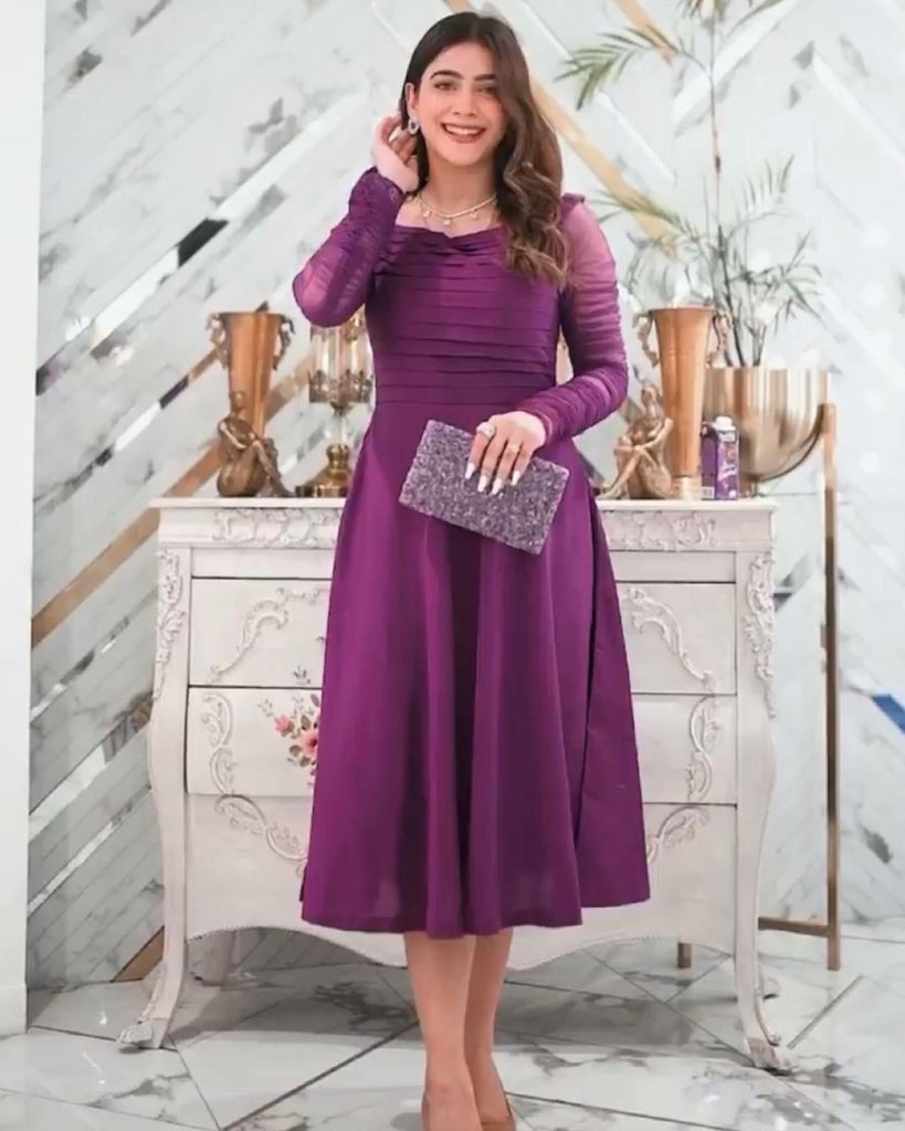 Dusky purple clearance dress